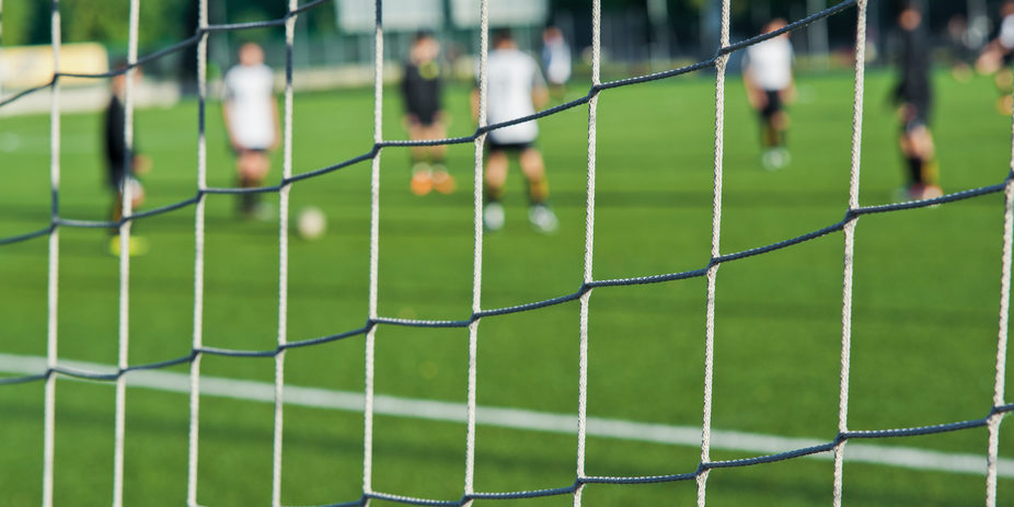 Soccer players during training